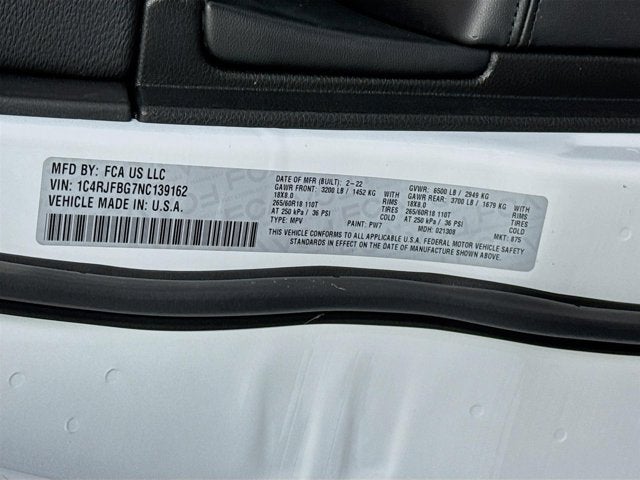 2022 Jeep Grand Cherokee WK Limited