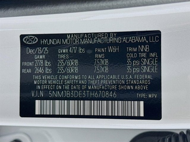 2026 Hyundai Tucson SEL