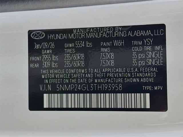 2026 Hyundai Santa Fe SEL