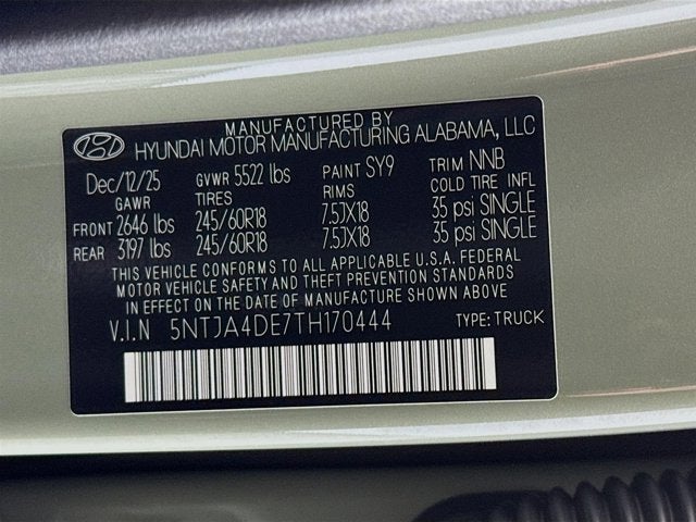 2026 Hyundai Santa Cruz SE