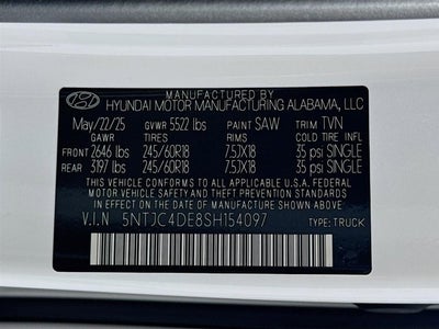 2025 Hyundai Santa Cruz SEL Activity