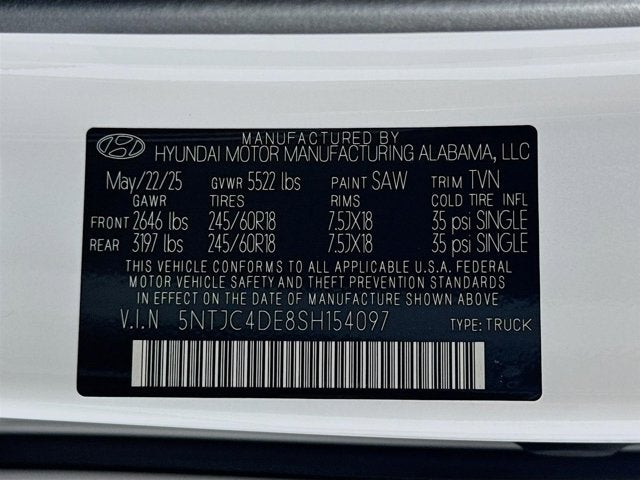 2025 Hyundai Santa Cruz SEL Activity