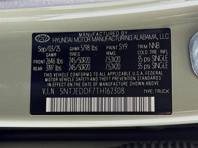 2026 Hyundai Santa Cruz Limited