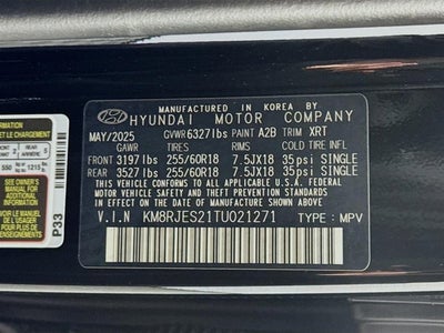 2026 Hyundai Palisade XRT Pro