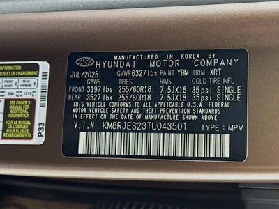 2026 Hyundai Palisade XRT Pro