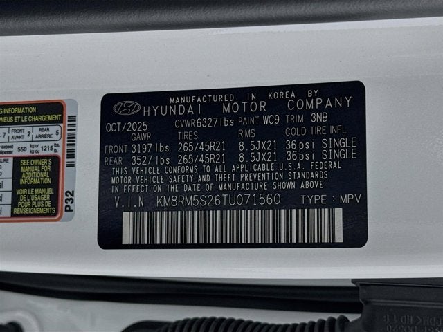 2026 Hyundai Palisade Calligraphy