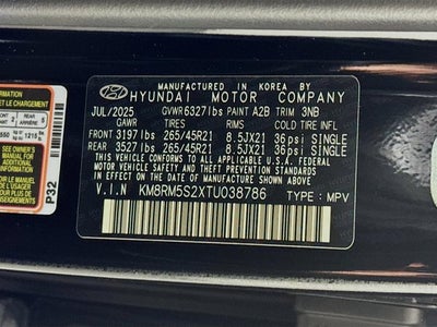 2026 Hyundai Palisade Calligraphy