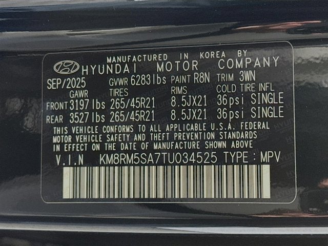 2026 Hyundai Palisade Hybrid Calligraphy