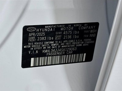 2025 Hyundai Sonata Hybrid SEL