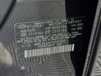 2026 Hyundai Sonata SEL Sport