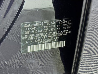 2026 Hyundai Sonata SEL Sport