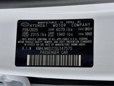 2025 Hyundai Elantra Hybrid SEL Sport