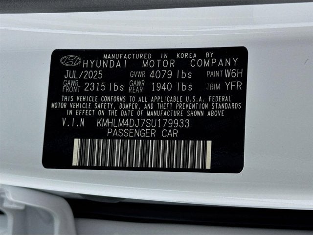 2025 Hyundai Elantra Hybrid SEL Sport