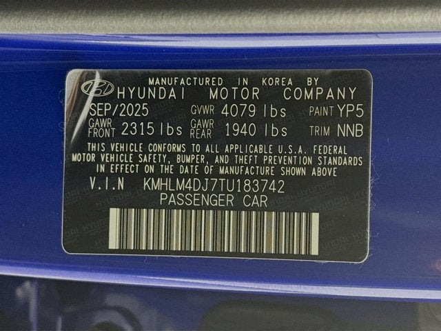 2026 Hyundai Elantra Hybrid SEL Sport